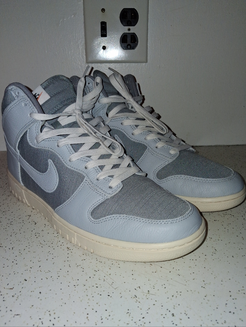 SIZE 11.5M - NIKE DUNK VINTAGE HIGH, CERTIFIED FRESH, PARTICLE GREY. - Picture 5 of 11